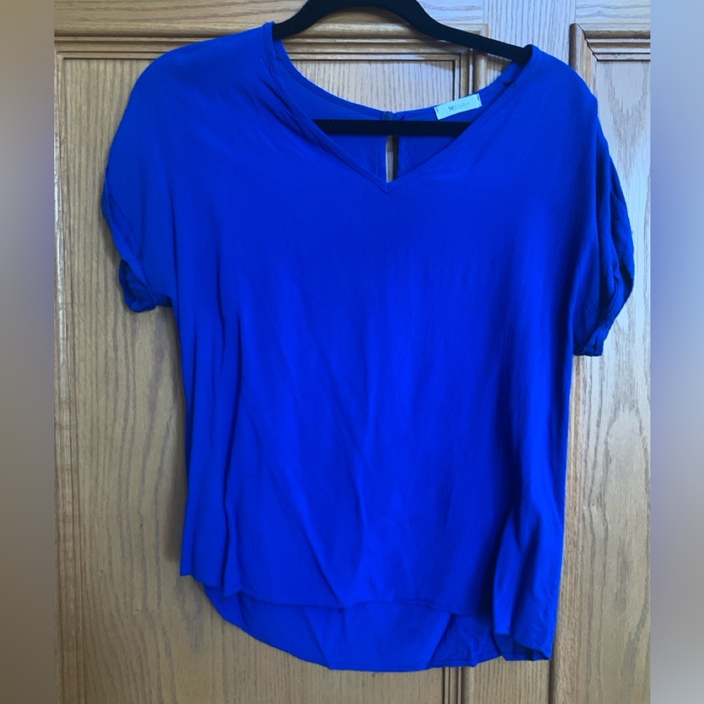 Everly Blue Blouse